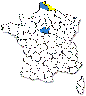 Carte de distribution de Phytobius leucogaster (Marsham, 1802)