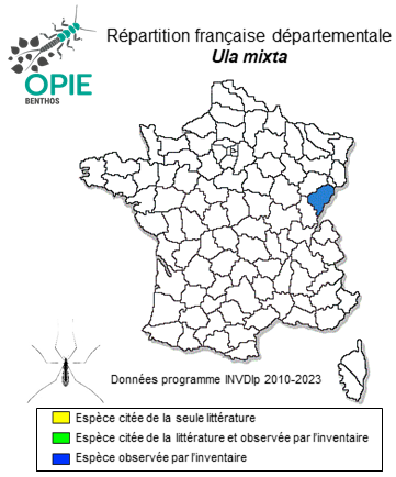 Carte de distribution de Ula mixta Starý, 1983