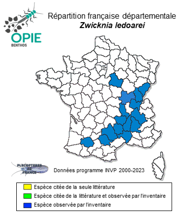Carte de distribution de Zwicknia ledoarei Reding, Launay, Ruffoni, Vinçon & Boumans, 2016