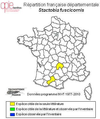 Carte de distribution de Stactobia fuscicornis (Schneider, 1845)